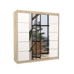 Spinta ADRK Furniture Dalmatia, ąžuolo spalvos/balta