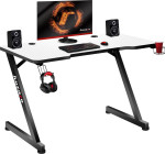 Žaidimų stalas Huzaro Hero 2.5, baltas/juodas