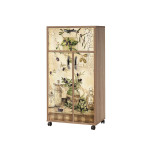 Virtuvinė spintelė ant ratukų Kalune Design 869, ąžuolo spalvos