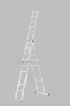 Aliumininės ištraukiamos dvipusės kopėčios 3x7 pakopų EUROSTYL (SLOVAKIJA)