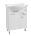 Apatinė vonios spintelė su praustuvu Defra MEA D65 207-D-06506+1522, balta