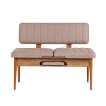 Suoliukas Kalune Design Vina Ban, smėlio spalvos