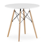 Leobert Todi Apvalus Stalas Ø 80 Cm - Baltas