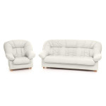 Minkštų baldų komplektas Aleksandra, baltas