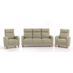 Minkštų baldų komplektas Paris 3+1+1, smėlio spalvos