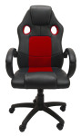 Biuro kėdė Enzo, juoda/raudona