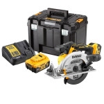 Akumuliatorinis diskinis pjūklas 18V 2x5Ah DeWalt DCS565P2-QW