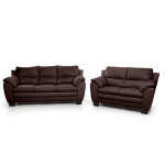 Minkštų baldų komplektas Emma, rudas