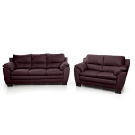 Minkštų baldų komplektas Emma, tamsiai raudonas