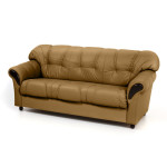 Sofa Rosa 3S, geltona/juoda