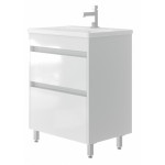 Vonios kambario spintelė su praustuvu Luton LT-65, balta