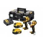 Įrankių komplektas DeWalt DCK2062M2T-QW(DCD709 + DCF809) 18 V 2x4,0 Ah akum.