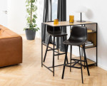 2-jų baro kėdžių komplektas Oregon, juodas