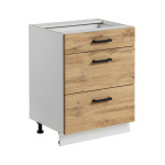 Virtuvinė spintelė Rita 60/81 3, šviesiai ruda