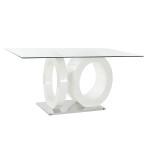 Valgomojo stalas DKD Home Decor, baltas