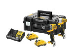 Įrankių rinkinys DeWalt DCK2110L2T-QW (DCD701 + DCF801) 12 V 2x3,0 Ah akum.