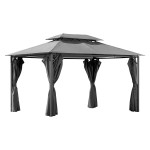 Lauko pavėsinė Mirpol Tino 3 Grafit, tamsiai pilka