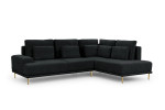 Dešininė kampinė sofa Bogart Nicole, juoda