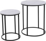 2 - jų staliukų rinkinys H&S Collection, baltas