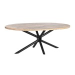 Dekoratyvinė figūrėlė DKD Home Decor 56 x 8 x 31 cm Ruda Aliuminis Balta Mango mediena Yoga