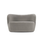 Sofa Micadoni Saamit, 80x126x72 cm, pilka