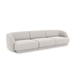 Sofa Miley, 259x85x74 cm, šviesiai pilka