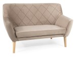 Sofa Signal Kier 2 Velvet, smėlio spalvos/ruda