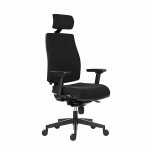 Ergonomiška biuro kėdė Jana, juoda