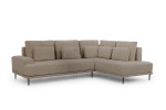 Dešininė kampinė sofa Bogart Nicole, ruda