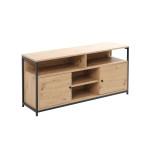 TV staliukas Home4You Study, 120x40x54 cm, rudas/juodas