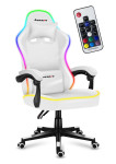 Žaidimų kėdė Huzaro Force 4.4 RGB White, balta
