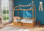 Vaikiška lova ADRK Furniture Rose, 180x80 cm, ruda