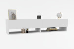 TV blokas, Asir, 141x31x30 cm, balta