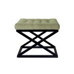 Pouffe Capraz - Black, Light Grey