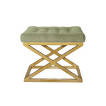 Pouffe Capraz - Gold, Green
