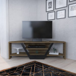 TV stovas Asir, 120x35x36,8 cm, rudas/juodas