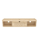 TV staliukas Asir, 116,5x19,5x24,5 cm, smėlio spalvos