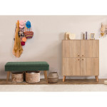 Prieškambario komplektas, 95x111x36cm, 105x49x40cm, sonomo, žalias