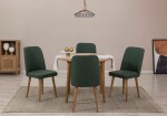 Išplečiamas pietų stalas ir kėdės (5 vienetai) Vina 1070 - Atlantic Pine, Green