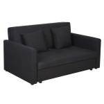 HOMCOM 2 vietų sofa-lova su lovos funkcija ir daiktų laikymo vieta 152x101x81cm