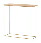 Stalas-konsolė ADRK Furniture Milan, auksinis/rudas