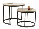 2-jų kavos staliukų komplektas Paolo Duo, rudas