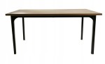 Stalas Vita, 120x80x75 cm, rudas/juodas