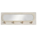 Prieškambario sieninė pakaba su veidrodžiu Simplicity, 75 x 47 cm