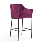 Baro kėdė Wood Garden Boston, violetinė