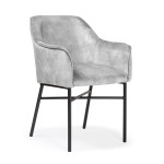 Valgomojo kėdė Wood Garden Malaga, pilka