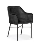 Valgomojo kėdė Wood Garden Malaga, juoda