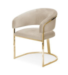 Valgomojo kėdė Wood Garden Marcille, smėlio spalvos