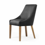 Valgomojo kėdė Wood Garden Paweł, juoda