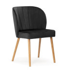 Valgomojo kėdė Wood Garden Shelly Plus, juoda